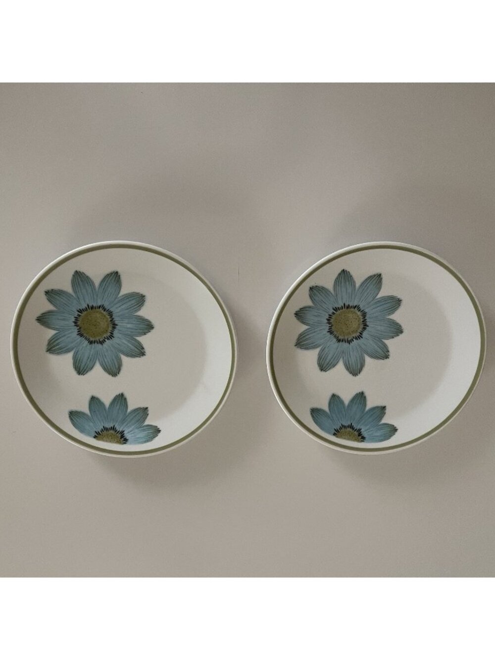 Noritake Up Sa Daisy Progression Bread Butter Plates 6 3/8" Set of Two Japan